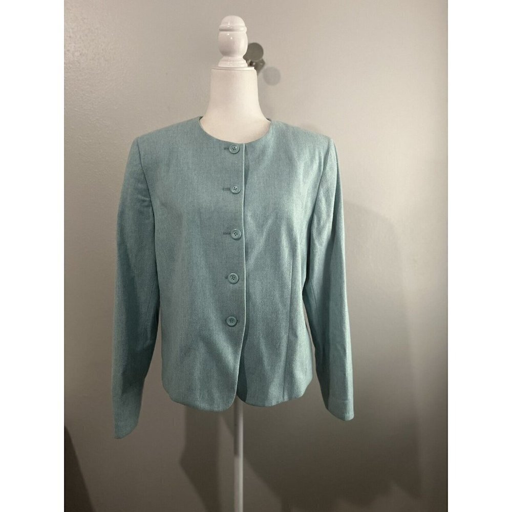 Pendleton Virgin Wool Mint Green Jacket Size 12
